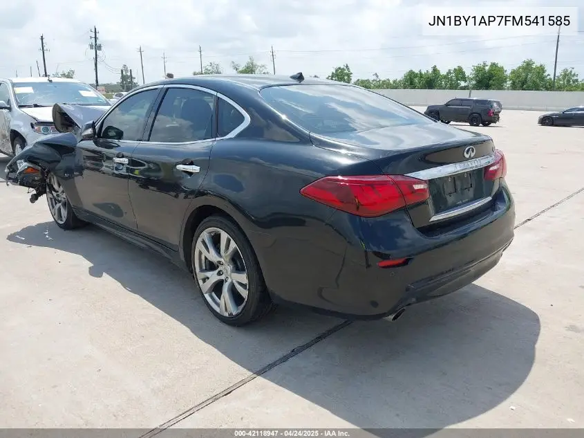 2015 Infiniti Q70 3.7 VIN: JN1BY1AP7FM541585 Lot: 42118947