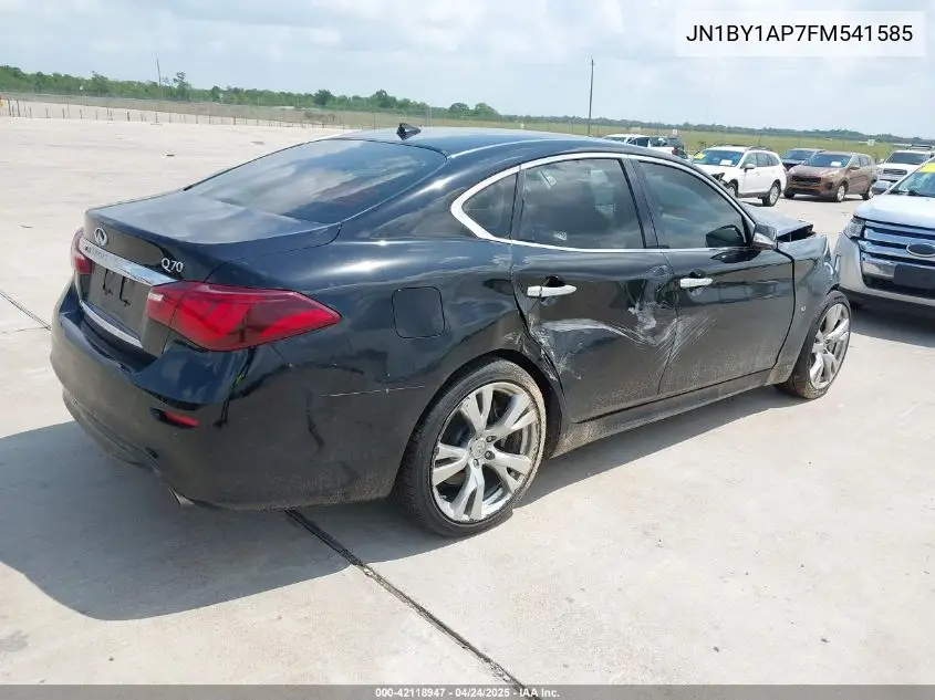 2015 Infiniti Q70 3.7 VIN: JN1BY1AP7FM541585 Lot: 42118947