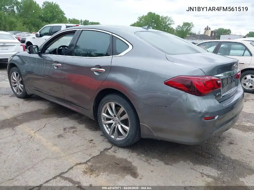 2015 Infiniti Q70 3.7X VIN: JN1BY1AR4FM561519 Lot: 42147071
