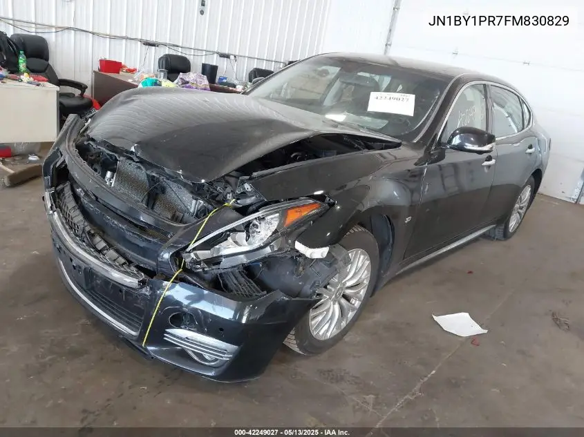 2015 Infiniti Q70L 3.7X VIN: JN1BY1PR7FM830829 Lot: 42249027