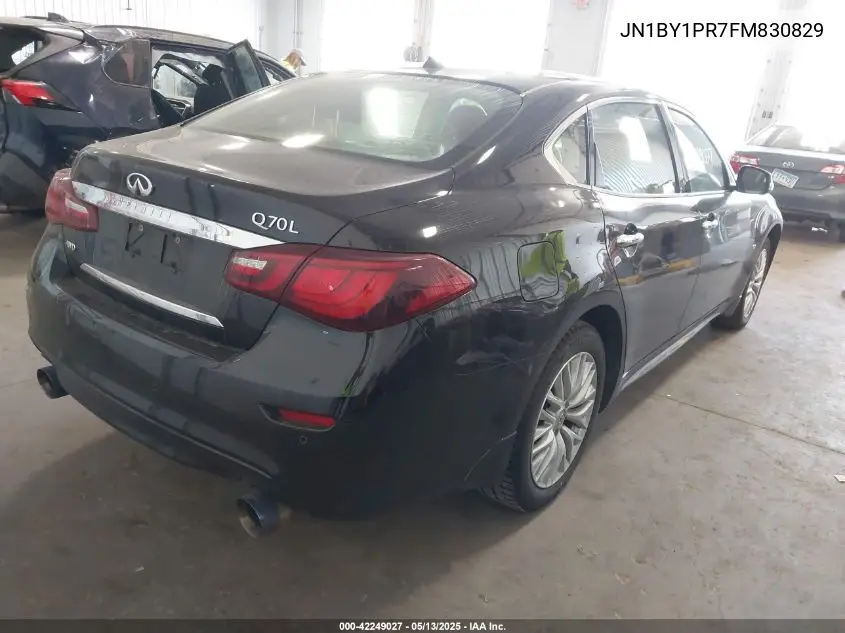 2015 Infiniti Q70L 3.7X VIN: JN1BY1PR7FM830829 Lot: 42249027