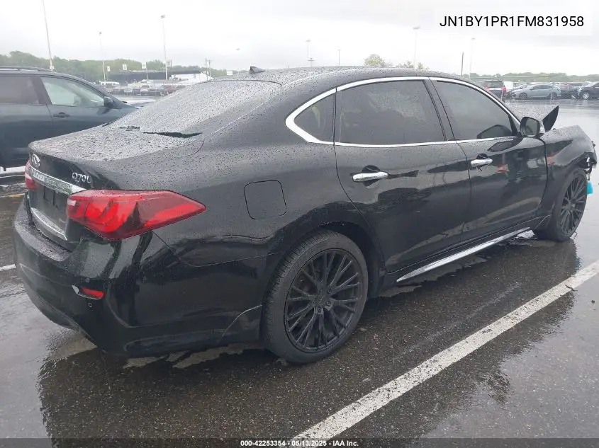 2015 Infiniti Q70L 3.7X VIN: JN1BY1PR1FM831958 Lot: 42253354