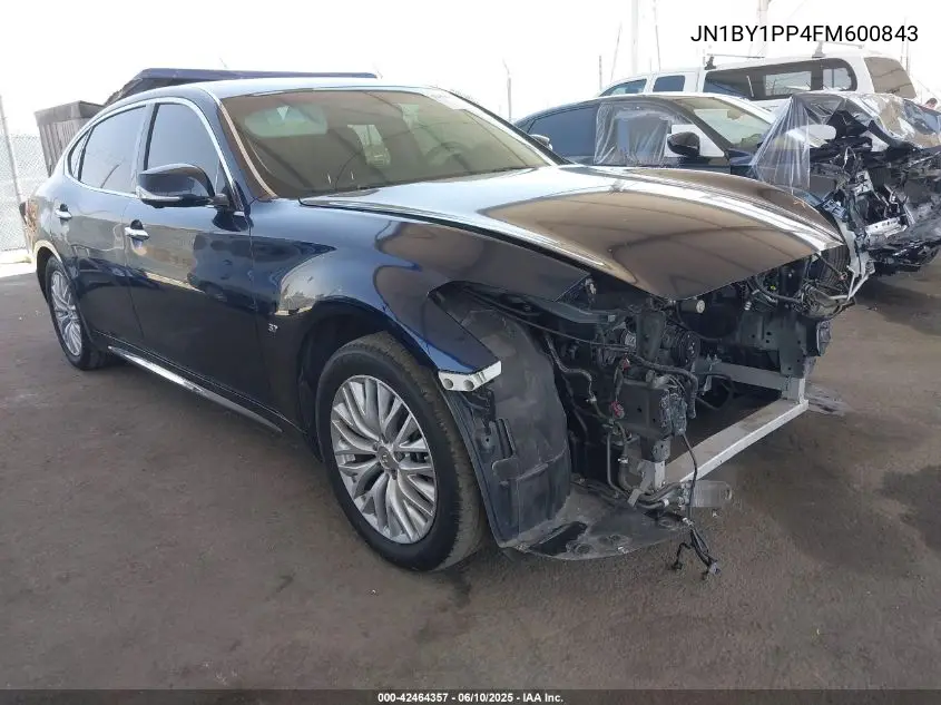 2015 Infiniti Q70L 3.7 VIN: JN1BY1PP4FM600843 Lot: 42464357