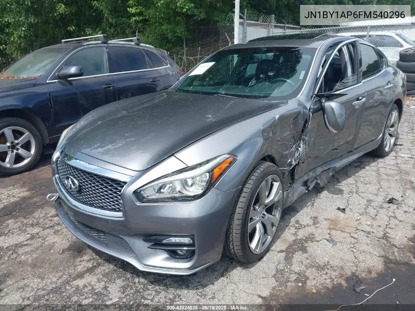 2015 Infiniti Q70 3.7 VIN: JN1BY1AP6FM540296 Lot: 42524538