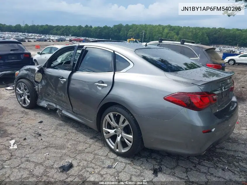 2015 Infiniti Q70 3.7 VIN: JN1BY1AP6FM540296 Lot: 42524538