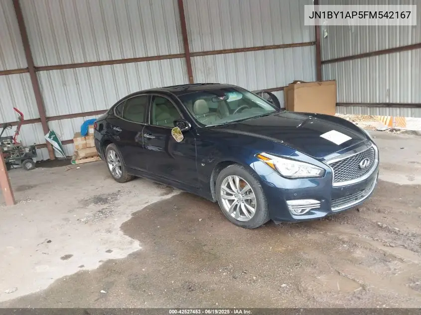 2015 Infiniti Q70 3.7 VIN: JN1BY1AP5FM542167 Lot: 42527453