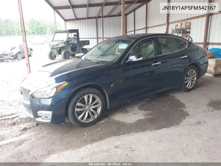 2015 Infiniti Q70 3.7 VIN: JN1BY1AP5FM542167 Lot: 42527453