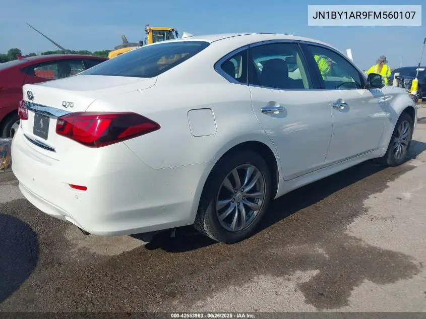2015 Infiniti Q70 3.7X VIN: JN1BY1AR9FM560107 Lot: 42553963