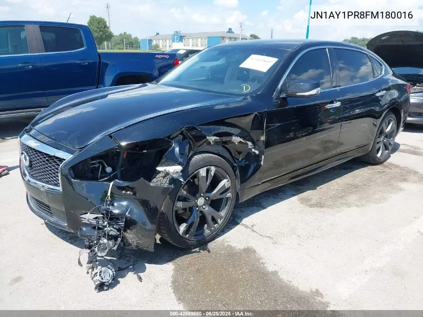 2015 Infiniti Q70L 5.6X VIN: JN1AY1PR8FM180016 Lot: 42569860