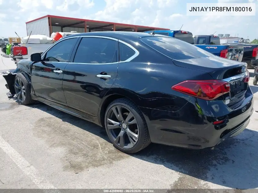 2015 Infiniti Q70L 5.6X VIN: JN1AY1PR8FM180016 Lot: 42569860