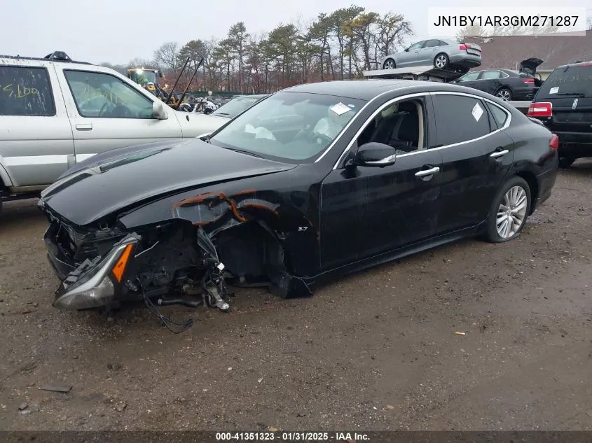 2016 Infiniti Q70 3.7X VIN: JN1BY1AR3GM271287 Lot: 41351323