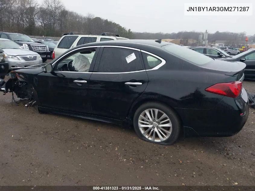 2016 Infiniti Q70 3.7X VIN: JN1BY1AR3GM271287 Lot: 41351323