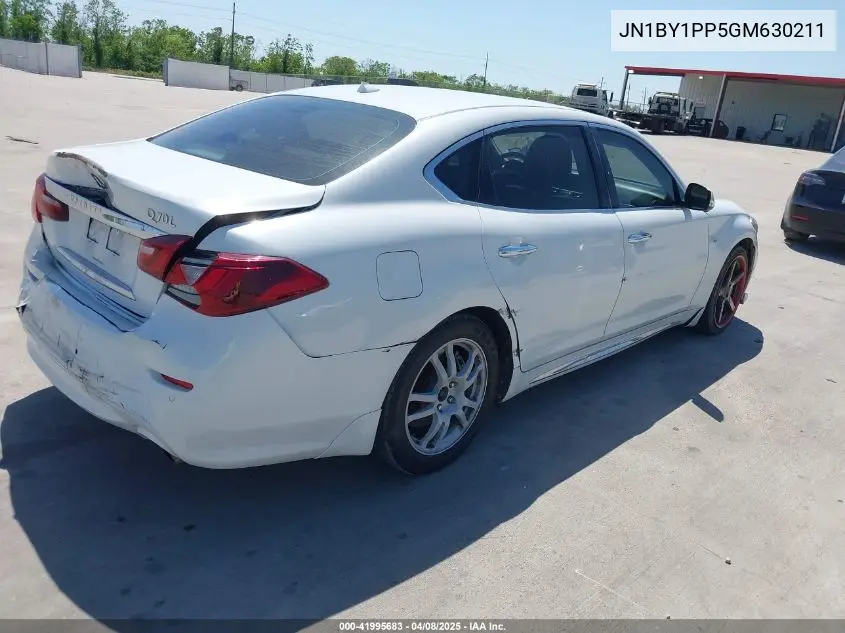2016 Infiniti Q70L 3.7 VIN: JN1BY1PP5GM630211 Lot: 41995683