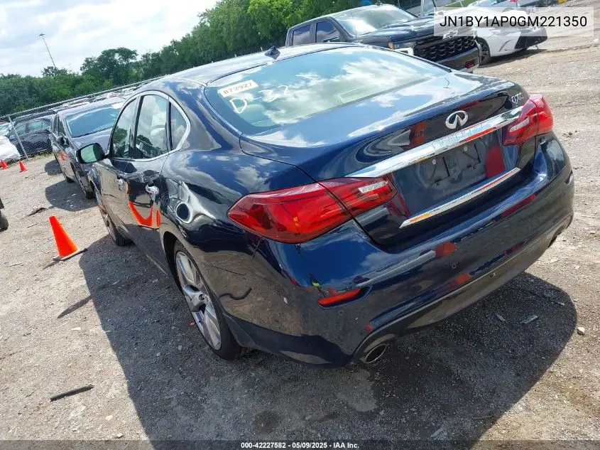 2016 Infiniti Q70 3.7 VIN: JN1BY1AP0GM221350 Lot: 42227582