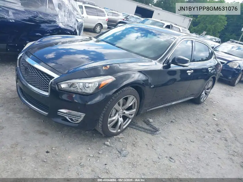 2016 Infiniti Q70L 3.7 VIN: JN1BY1PP8GM631076 Lot: 42244694
