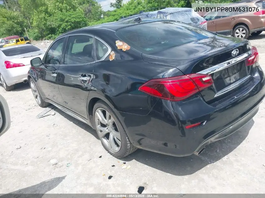 2016 Infiniti Q70L 3.7 VIN: JN1BY1PP8GM631076 Lot: 42244694