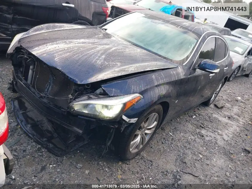 2017 Infiniti Q70 3.7 VIN: JN1BY1AP8HM741443 Lot: 41713079