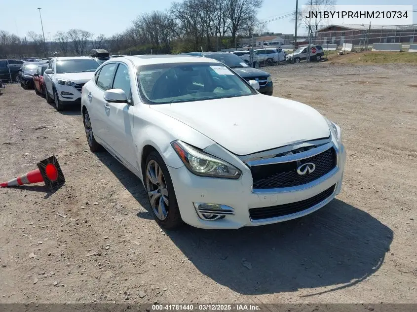2017 Infiniti Q70L 3.7X VIN: JN1BY1PR4HM210734 Lot: 41781440