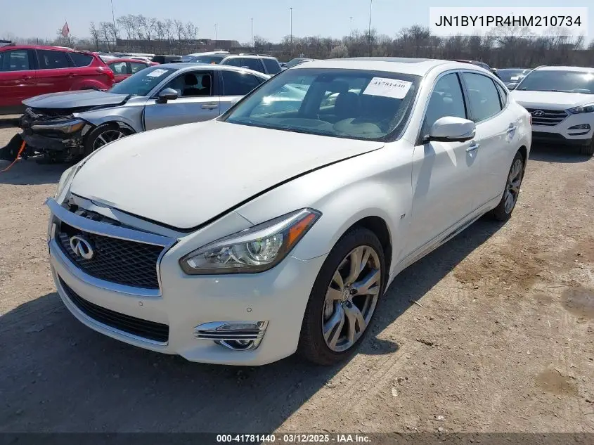 2017 Infiniti Q70L 3.7X VIN: JN1BY1PR4HM210734 Lot: 41781440