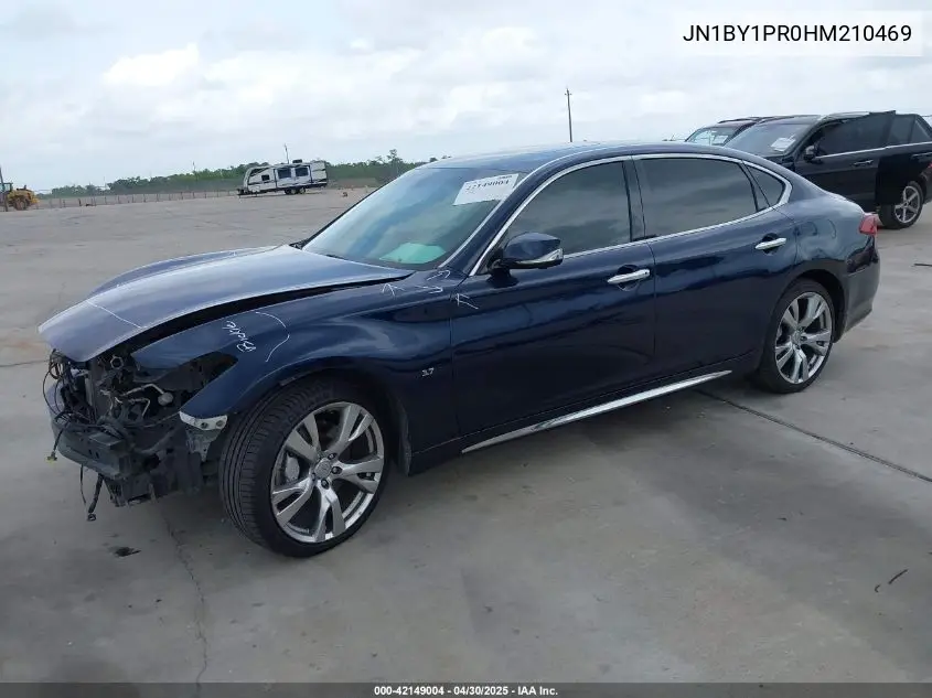 2017 Infiniti Q70L 3.7X VIN: JN1BY1PR0HM210469 Lot: 42149004
