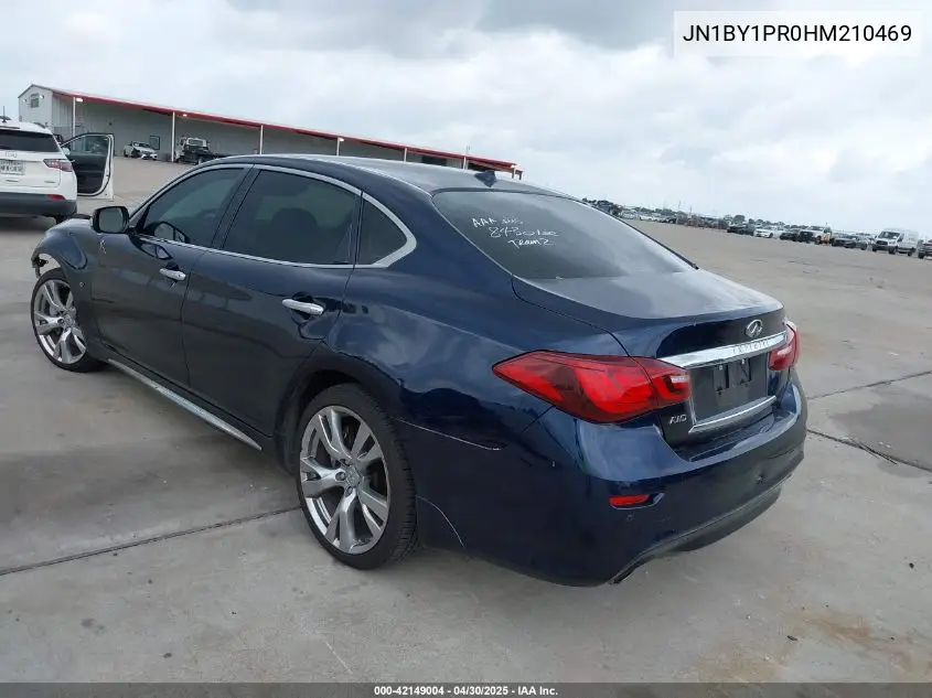 2017 Infiniti Q70L 3.7X VIN: JN1BY1PR0HM210469 Lot: 42149004