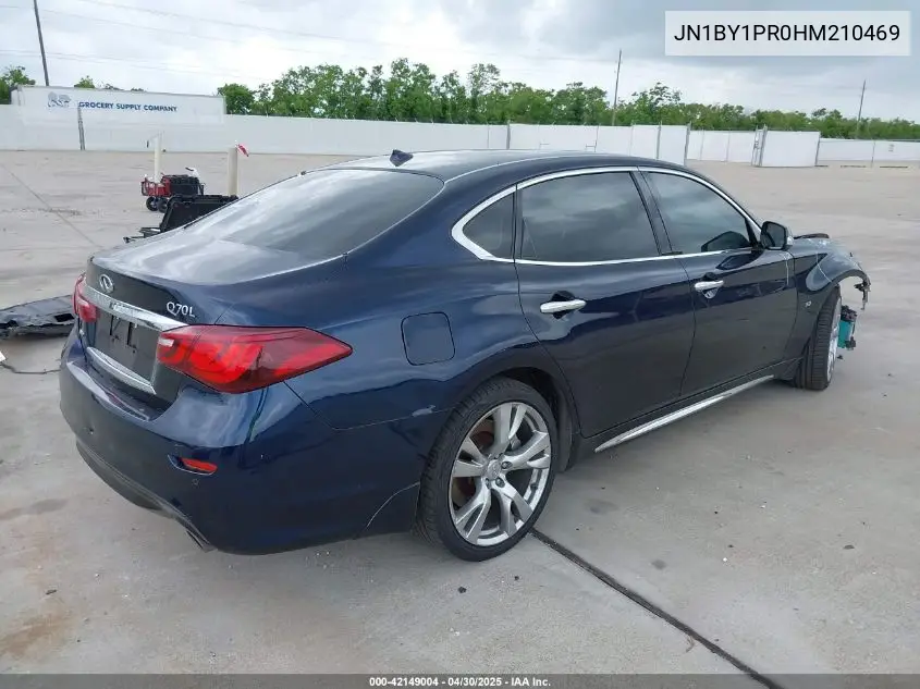 2017 Infiniti Q70L 3.7X VIN: JN1BY1PR0HM210469 Lot: 42149004