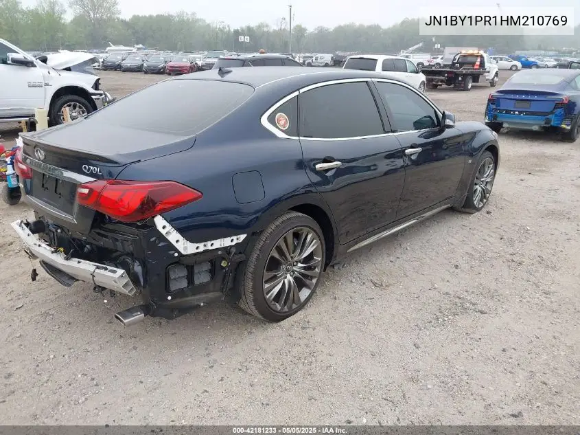 2017 Infiniti Q70L 3.7 VIN: JN1BY1PR1HM210769 Lot: 42181233