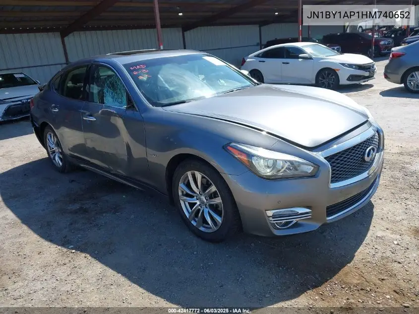 2017 Infiniti Q70 3.7 VIN: JN1BY1AP1HM740652 Lot: 42417772