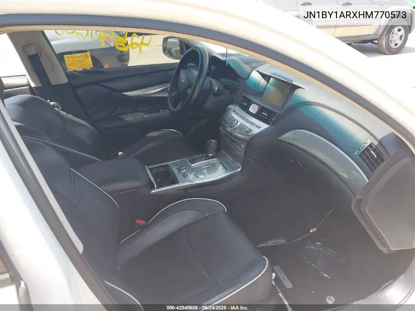 2017 Infiniti Q70 3.7X VIN: JN1BY1ARXHM770573 Lot: 42540608