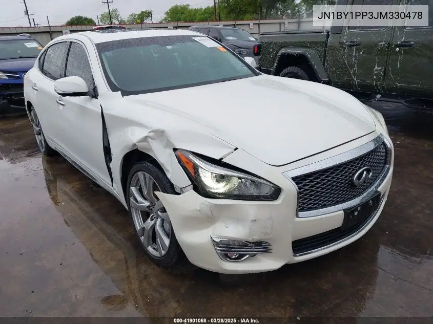 2018 Infiniti Q70L 3.7 Luxe VIN: JN1BY1PP3JM330478 Lot: 41901068