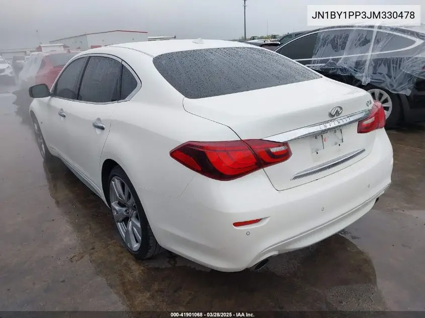 2018 Infiniti Q70L 3.7 Luxe VIN: JN1BY1PP3JM330478 Lot: 41901068