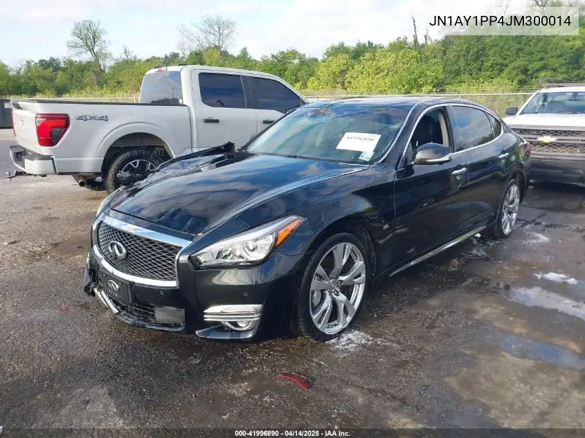 2018 Infiniti Q70L 5.6 Luxe VIN: JN1AY1PP4JM300014 Lot: 41996890