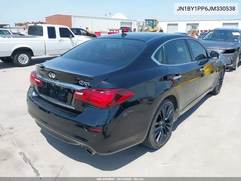 2018 Infiniti Q70L 3.7 Luxe VIN: JN1BY1PP6JM330538 Lot: 42026847