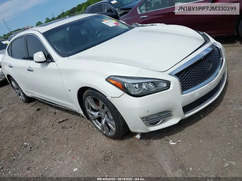 2018 Infiniti Q70L 3.7 Luxe VIN: JN1BY1PP7JM330399 Lot: 42028103