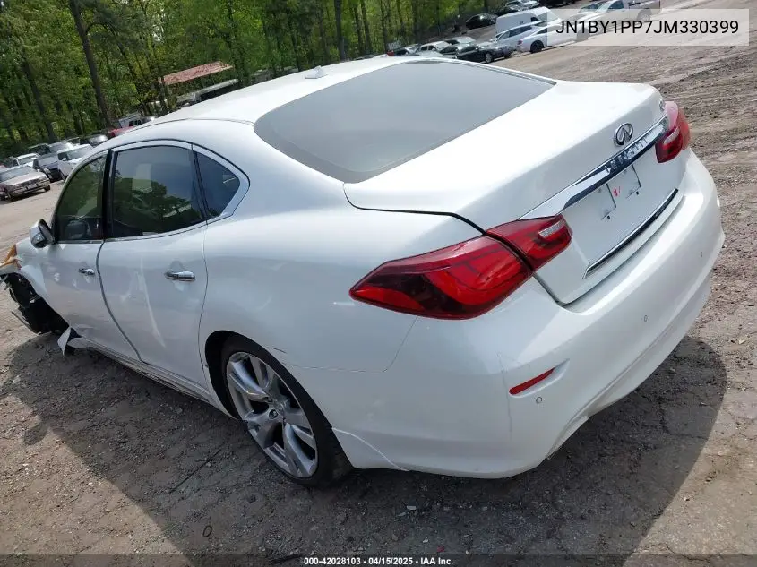 2018 Infiniti Q70L 3.7 Luxe VIN: JN1BY1PP7JM330399 Lot: 42028103