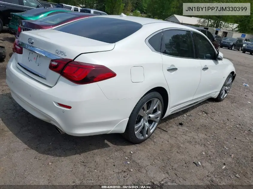 2018 Infiniti Q70L 3.7 Luxe VIN: JN1BY1PP7JM330399 Lot: 42028103