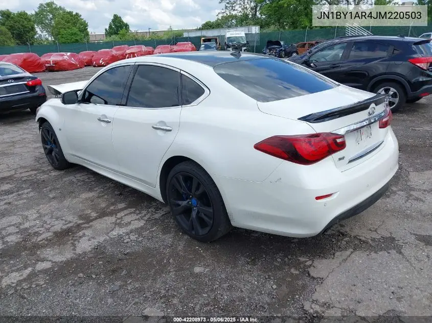 2018 Infiniti Q70 3.7X Luxe VIN: JN1BY1AR4JM220503 Lot: 42208973