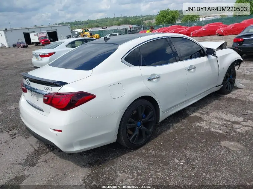 2018 Infiniti Q70 3.7X Luxe VIN: JN1BY1AR4JM220503 Lot: 42208973