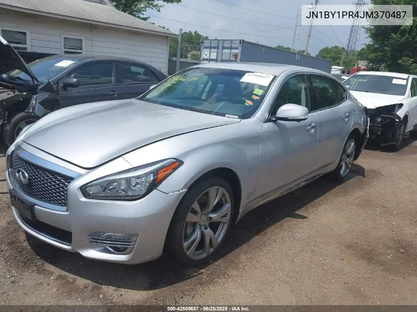 2018 Infiniti Q70L 3.7X Luxe VIN: JN1BY1PR4JM370487 Lot: 42580657