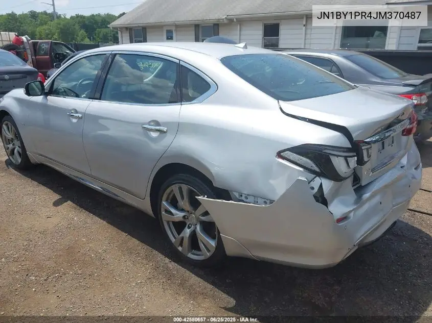 2018 Infiniti Q70L 3.7X Luxe VIN: JN1BY1PR4JM370487 Lot: 42580657