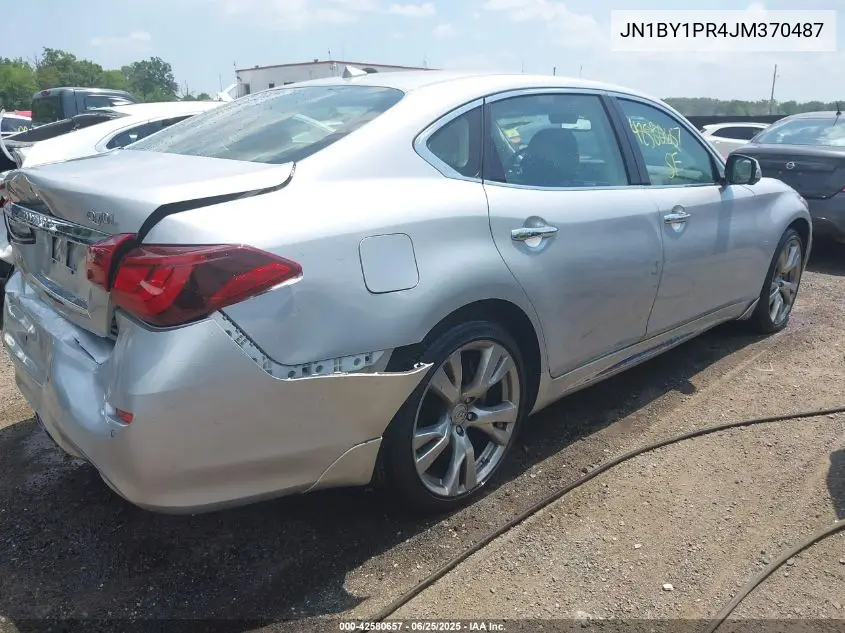 2018 Infiniti Q70L 3.7X Luxe VIN: JN1BY1PR4JM370487 Lot: 42580657