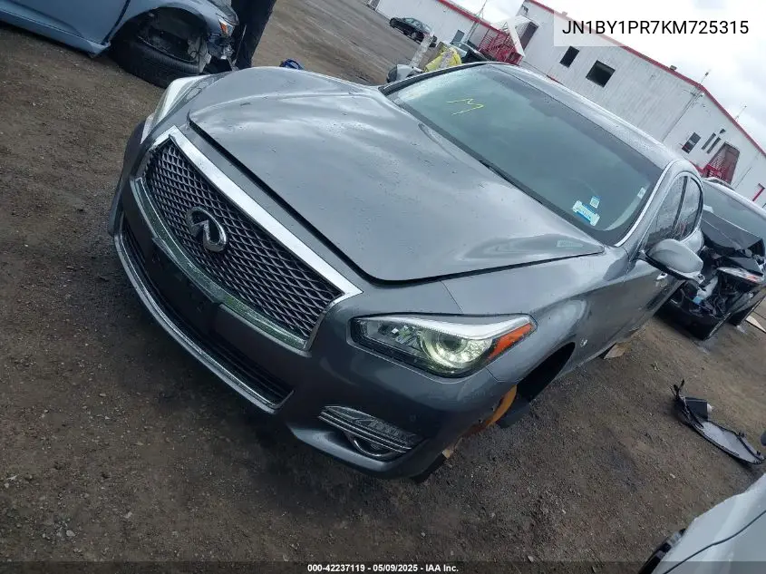 2019 Infiniti Q70L 3.7X Luxe VIN: JN1BY1PR7KM725315 Lot: 42237119