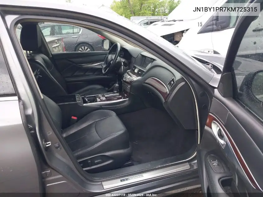 2019 Infiniti Q70L 3.7X Luxe VIN: JN1BY1PR7KM725315 Lot: 42237119