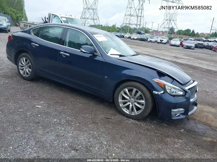 2019 Infiniti Q70 3.7X Luxe VIN: JN1BY1AR9KM585082 Lot: 42256938