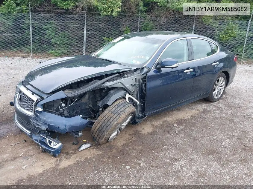 2019 Infiniti Q70 3.7X Luxe VIN: JN1BY1AR9KM585082 Lot: 42256938