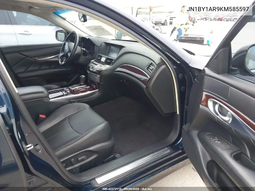 2019 Infiniti Q70 3.7X Luxe VIN: JN1BY1AR9KM585597 Lot: 42372118