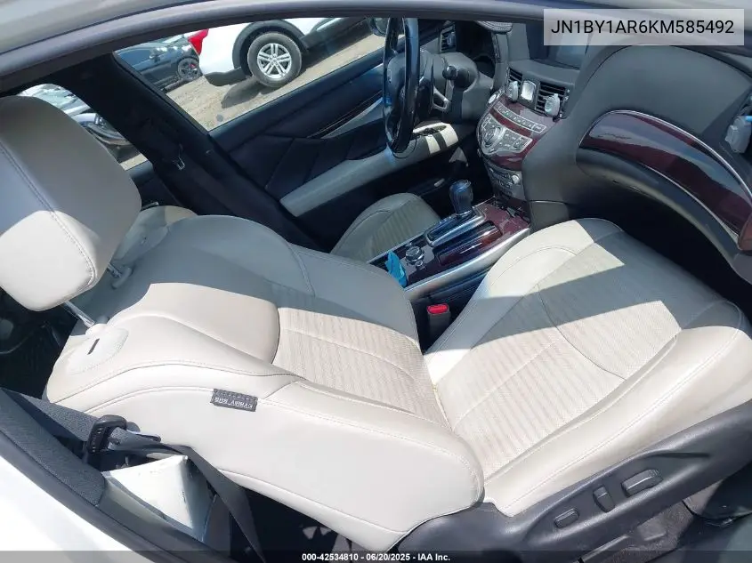 2019 Infiniti Q70 3.7X Luxe VIN: JN1BY1AR6KM585492 Lot: 42534810