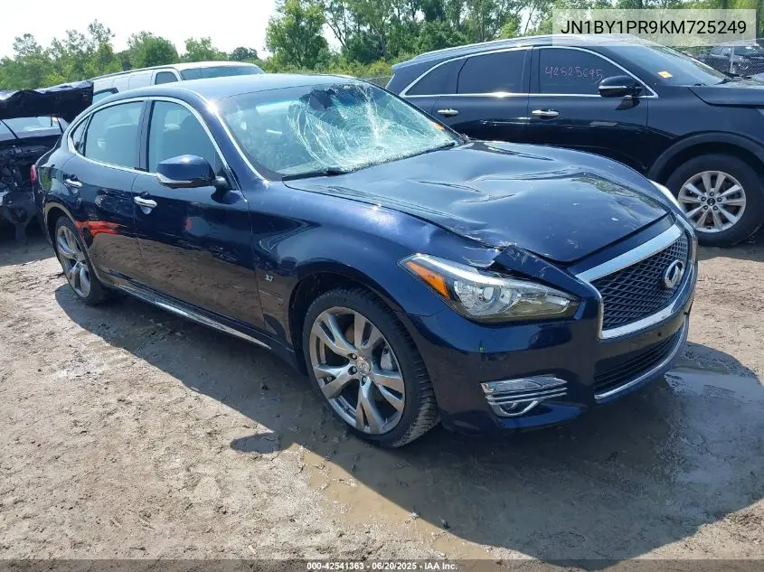 2019 Infiniti Q70L 3.7X Luxe VIN: JN1BY1PR9KM725249 Lot: 42541363
