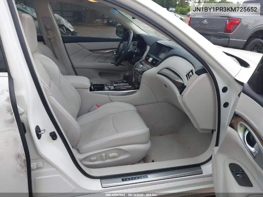 2019 Infiniti Q70L 3.7X Luxe VIN: JN1BY1PR3KM725652 Lot: 42547642