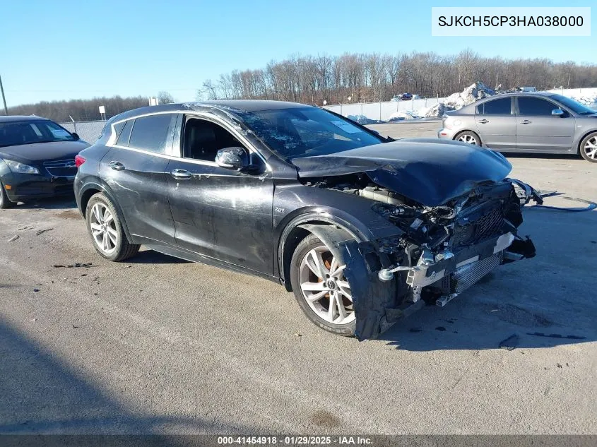 2017 Infiniti Qx30 Luxury VIN: SJKCH5CP3HA038000 Lot: 41454918